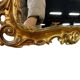 Vintage gold baroque wall mirror