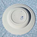 Set of 4 old hollow plates vieillard bordeaux model moustiers
