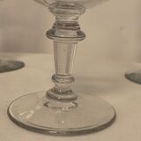 Set of 4 glasses and 1 carafe model Mirabeau early twentieth century