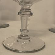 Set of 4 glasses and 1 carafe model Mirabeau early twentieth century