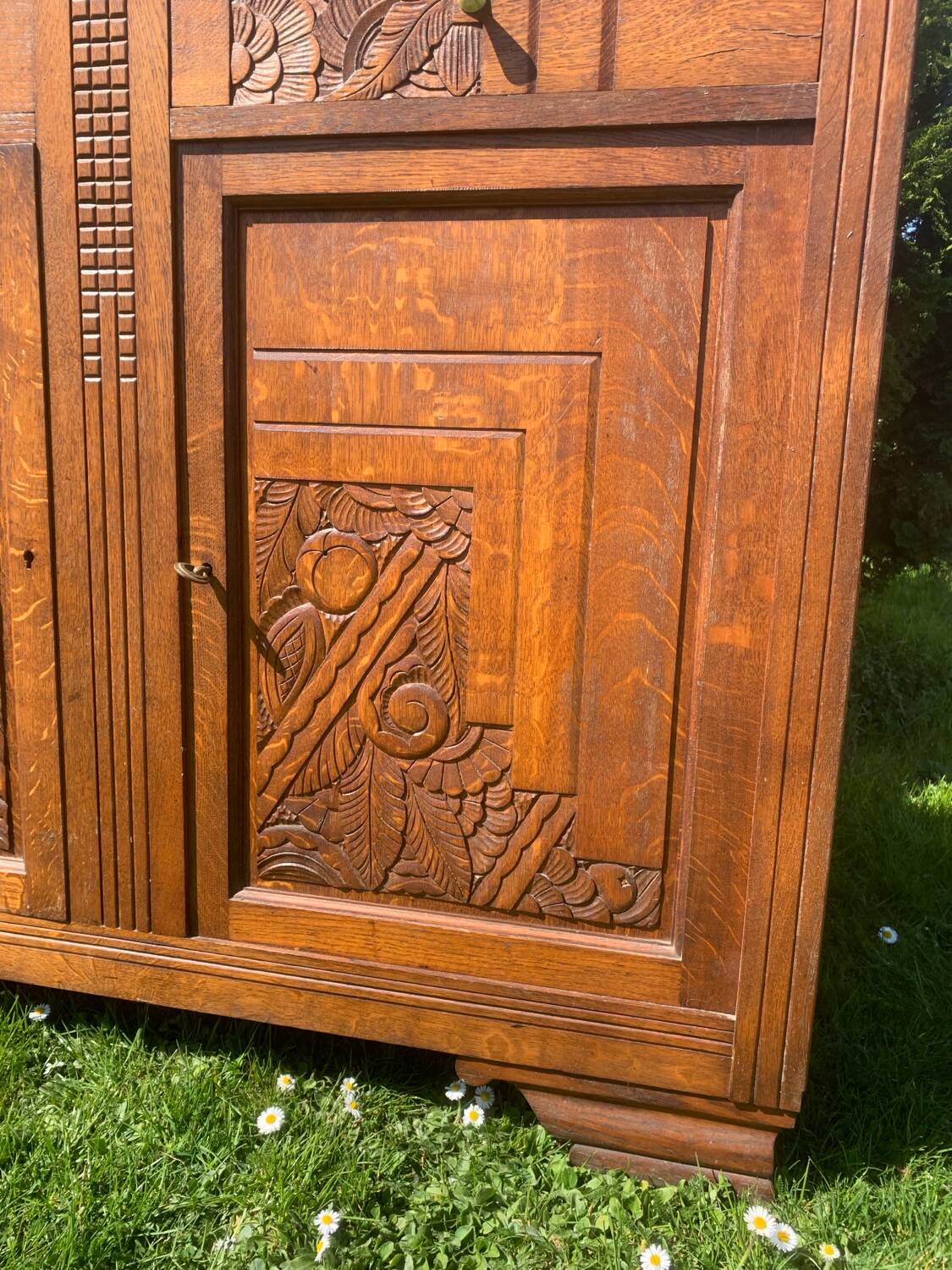 Art Deco oak sideboard