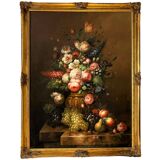Nature morte signée Elias Jozsa peintre hongrois