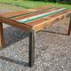 Table à manger en teck polychrome pour 8 à 10 pers