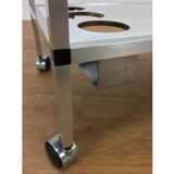 1970 minimalist serving in brushed aluminum reversible tray