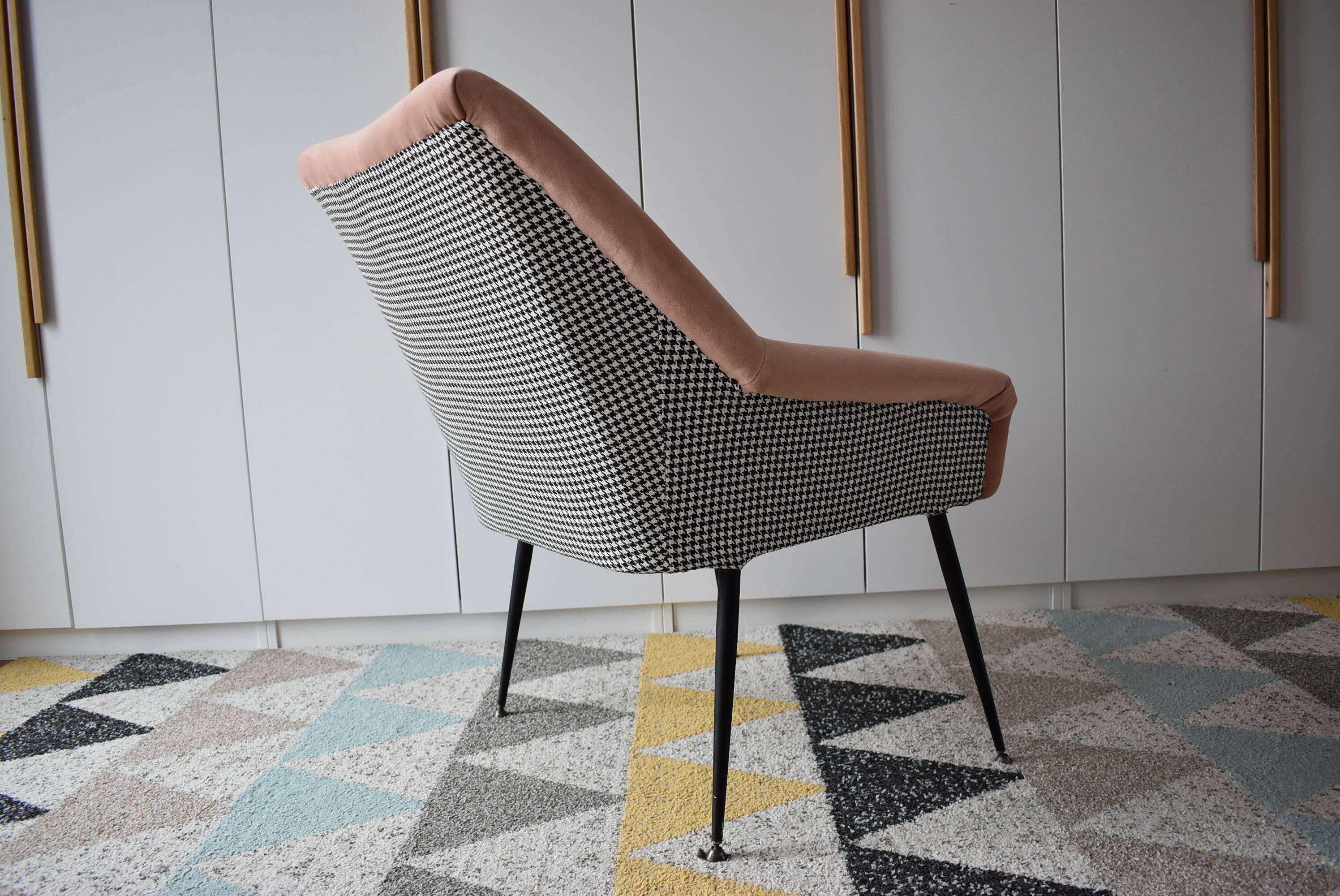 Vintage armchair Shell, 1960s,Deutsche Democratische Republic,restored