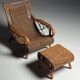 Rattan armchair 1950s vintage