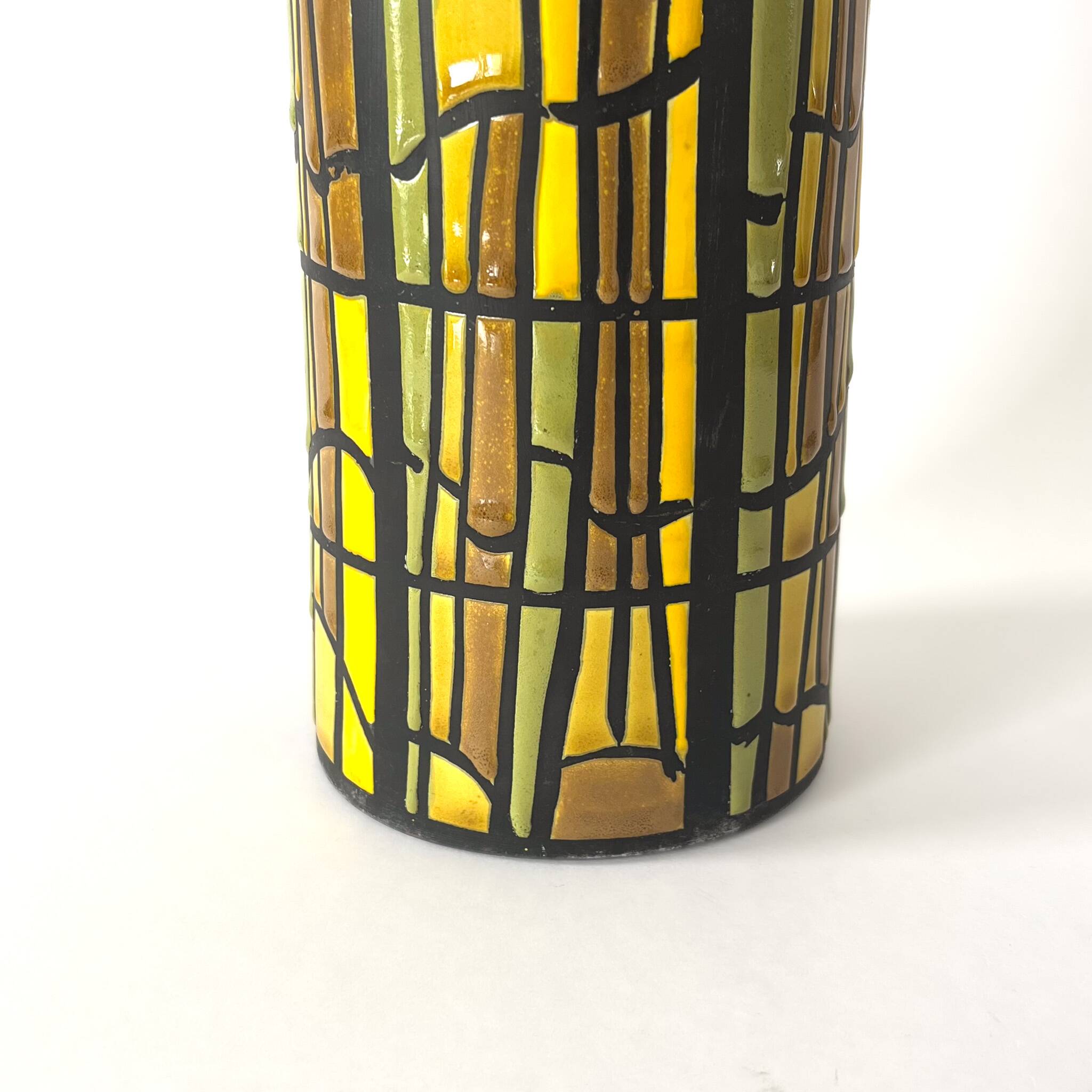 Alvino Bagni roll vase for Raymor – Italian glazed ceramic - MCM