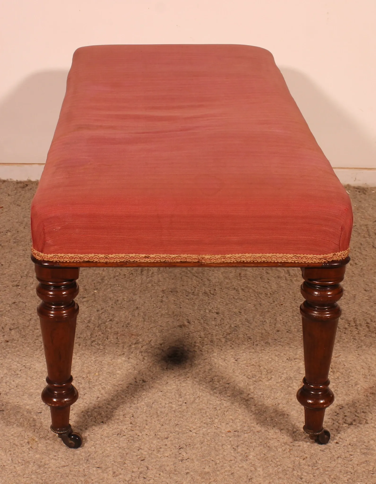 banquette en acajou du 19° siècle - Angleterre