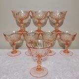 8 Arcoroc champagne glasses model "Rosaline"