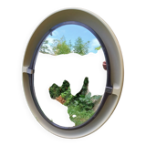 Illuminating oval mirror by Allibert