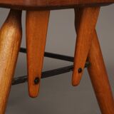 Italian Oak Side Chair, 1950s