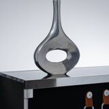 Vase soliflore en métal, 1980s