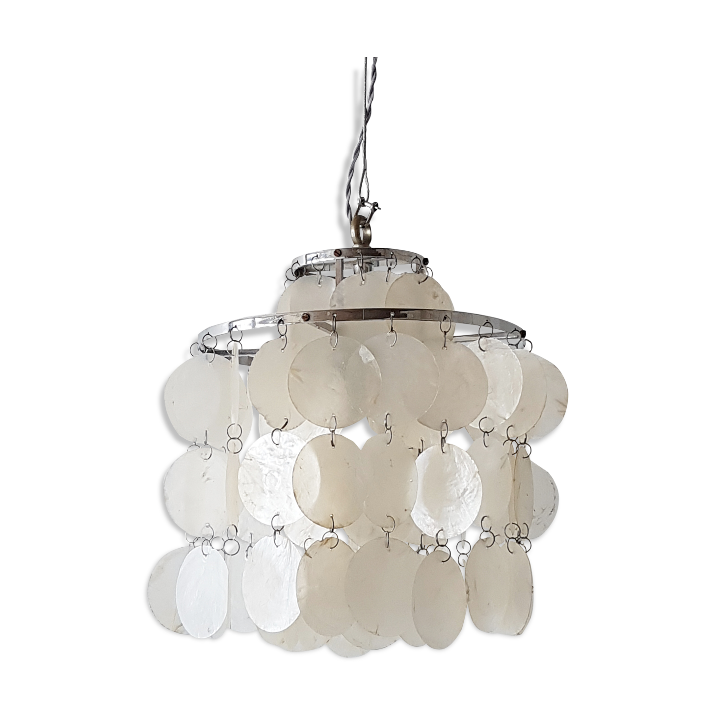 Vintage 1970 mother of Pearl chandelier