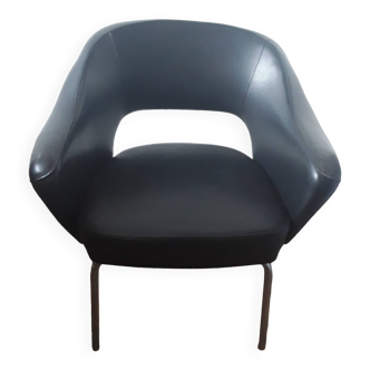 Knoll leather armchair