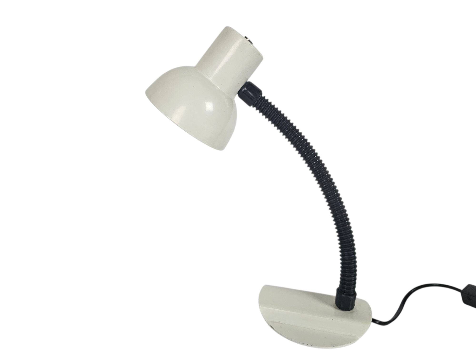 Dutch design - Hala Zeist - desklamp- model 703 - gooseneck - white - 70's