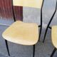 Set de 6 chaises vintage métal et bois