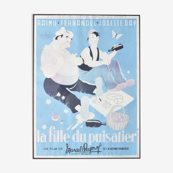 Affiche du film "la fille du puisatier" de Pagnol, 1951