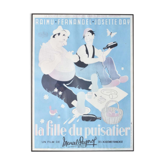 Poster of the film "la fille du puisatier" by Pagnol, 1951