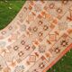 Vintage Turkish Oushak rug 128x258 cm