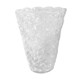 Vase en verre moulé