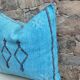 Handmade Moroccan silk cushion cover