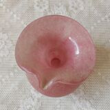 Pink glass paste vase