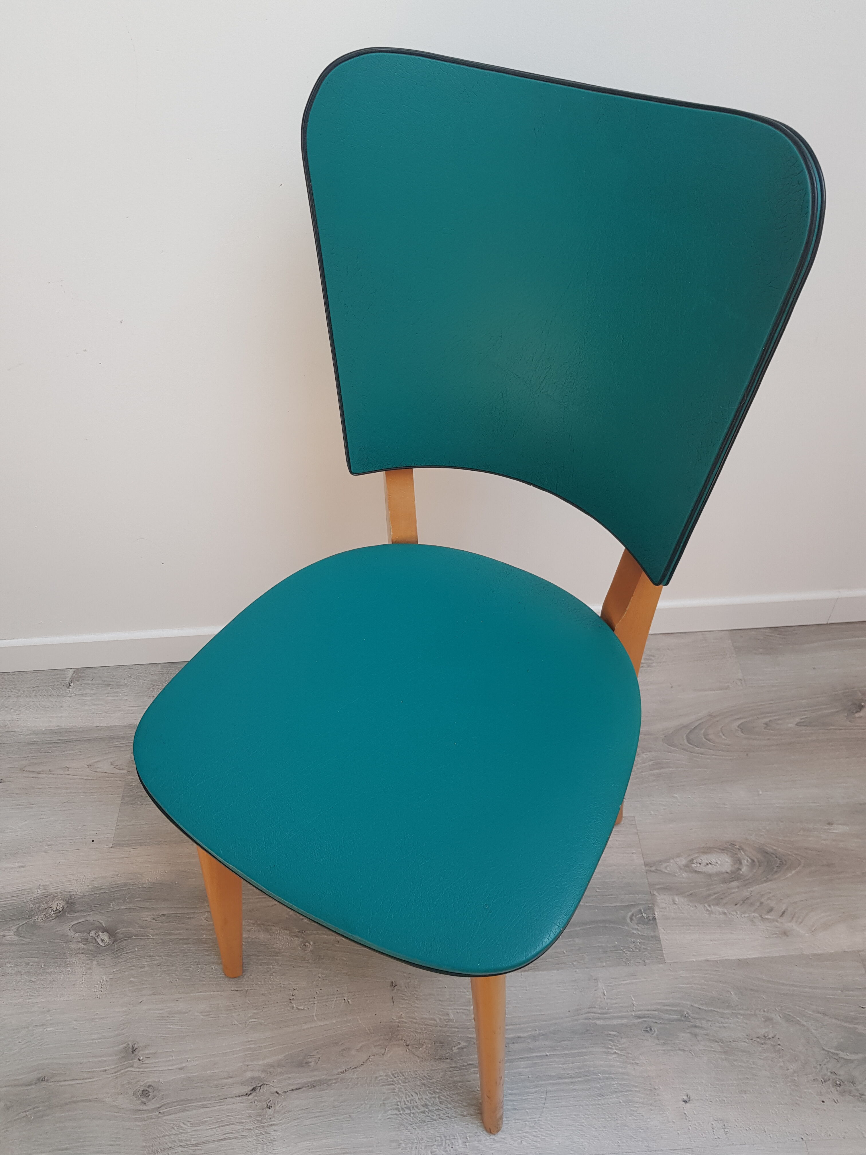 3 vintage skai chairs