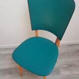 3 vintage skai chairs