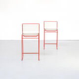 70s Giandomenico Belotti spaghetti stools for Fly Line set of 2