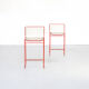 70s Giandomenico Belotti spaghetti stools for Fly Line set of 2
