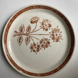 Assiettes plates grès ancien