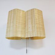 Molecular Double Light Honeycomb Flush Mounts in Fiberglass, 1950s, Set of 2