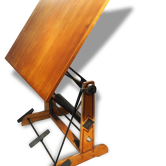 Industrial drawing OZA table 1930 Cellophane
