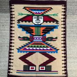 Tapis vintage 100% laine tissée