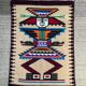 Vintage 100% woven wool rug