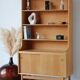 Renovated vintage Scandinavian oak library