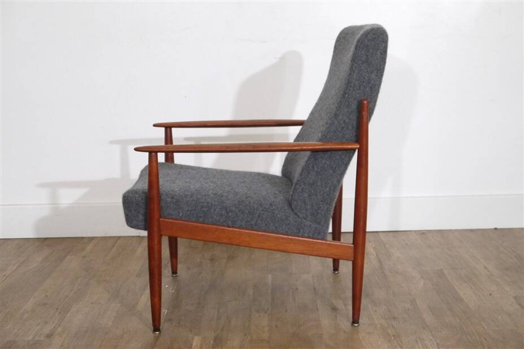 Fauteuil scandinave en teck 1960