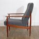 Fauteuil scandinave en teck 1960