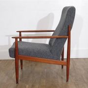 Fauteuil scandinave en teck 1960
