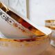 Set 6 bols Limoges blanc et or