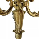 2 anciennes appliques bronze style Louis XVI