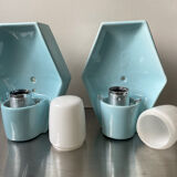 Pair of Scandinavian Vintage Bathroom Sconces Wall lamps