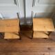 Pair of oak bedside tables from the 60s/70s.