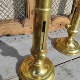 Pair of brass candlesticks