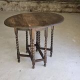 Folding oak table