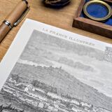 Vesoul, Haute-Saône, printed illustration from 1883.