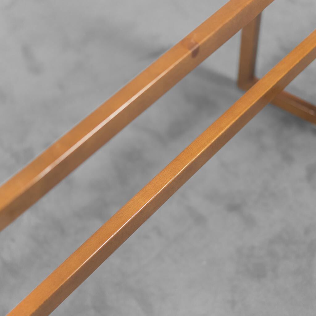 dining table in 70s vintage modern wood