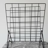 Vintage metal magazine rack