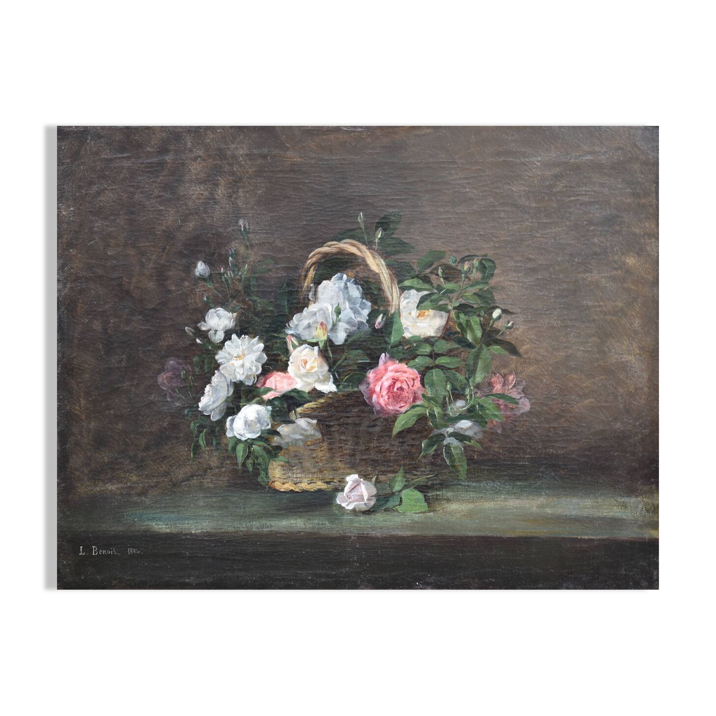 Léon Benoît, Corbeille de fleurs (1884)