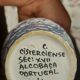 Handmade blue deco earthenware vase signed from Portugal